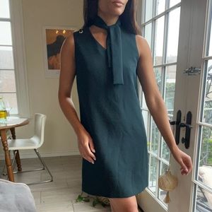 TAHARI FOREST GREEN WORK DRESS- 6 Petite